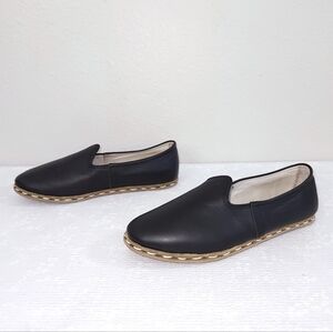 SABAH Beirut Black Leather Slip On Loafers EU 42